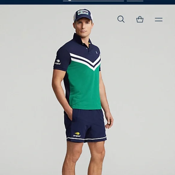 2023 Official US Open Ball Crew 6” Shorts by Ralph Lauren